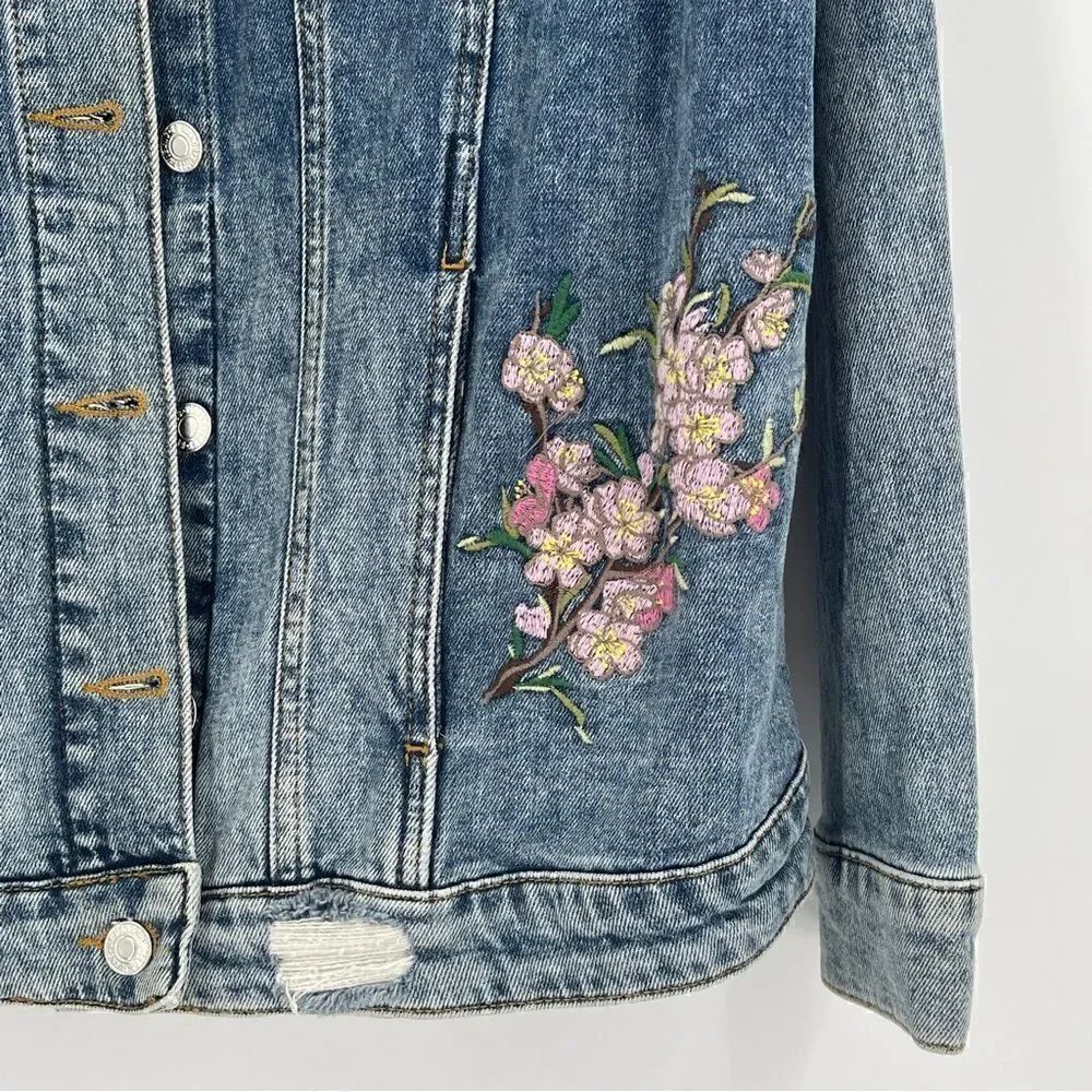 Violeta by Mango Embroidered Denim Jacket - Picture 8 of 11